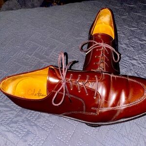 Cole Haan Mens Split Toe Leather Shoe 12D excellent condition